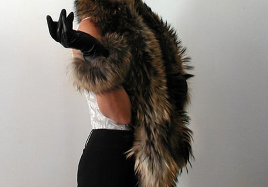 Fur Scarf (Brown Marmotta)
